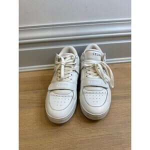 AUTHENTIC Celine - Womens Leather White High Top Sneakers - 	37